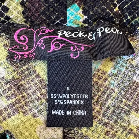 Lot of 4 Womens L/XL Palazzo Pants Boho Tribal Print Elastic Waist Wide Leg - Picture 9 of 12